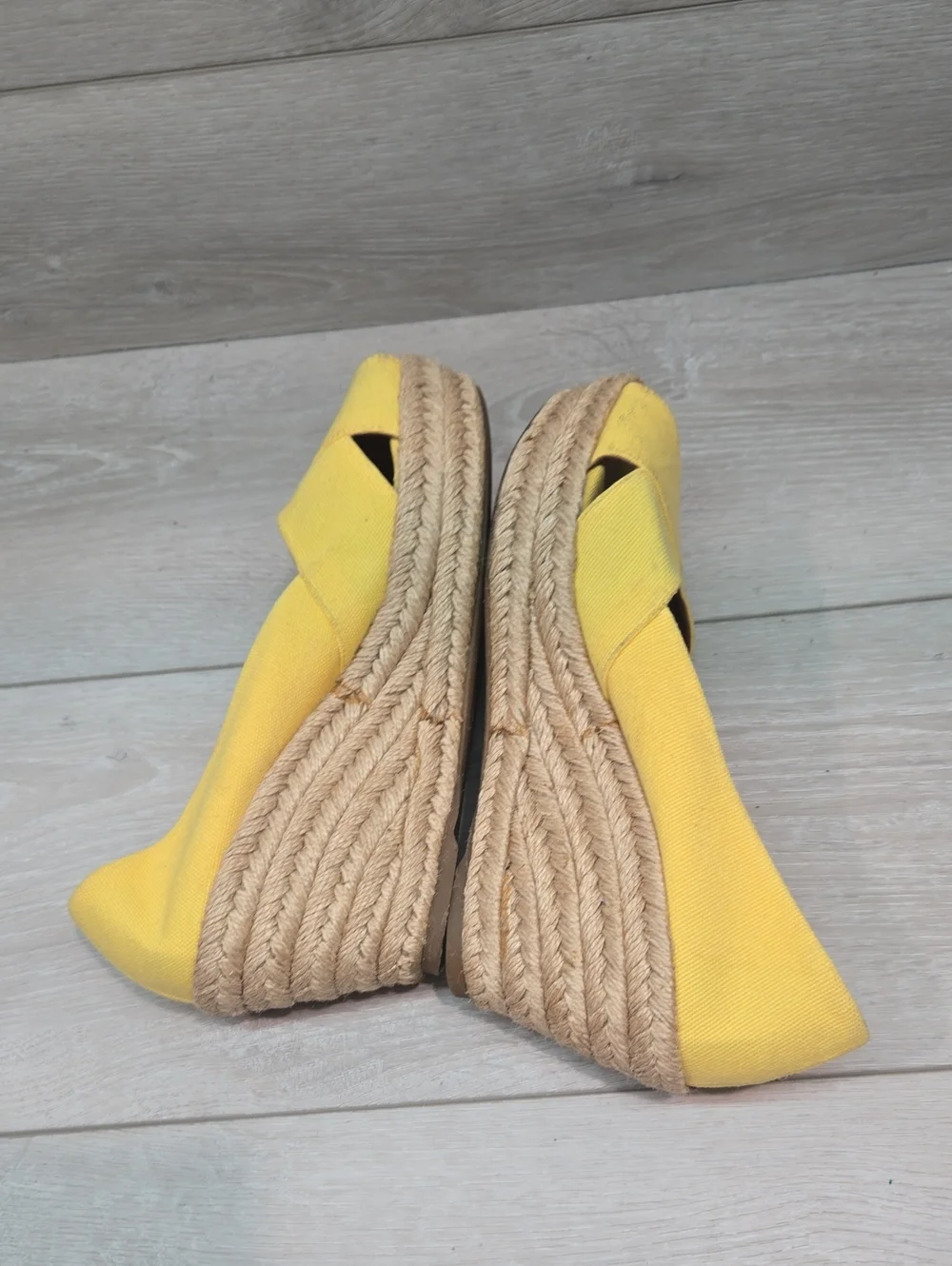 Tory Burch Women Filipa Espadrille Wedge Open Toe Shoes Sandals Sz 8B